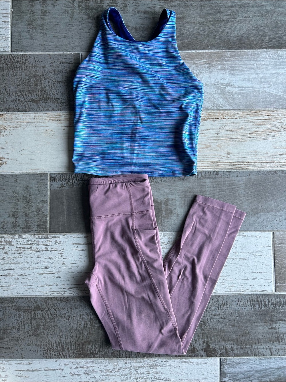 Athleta Girl Stash Your Treasures Tights & Go the Distance Bra Set XL 14